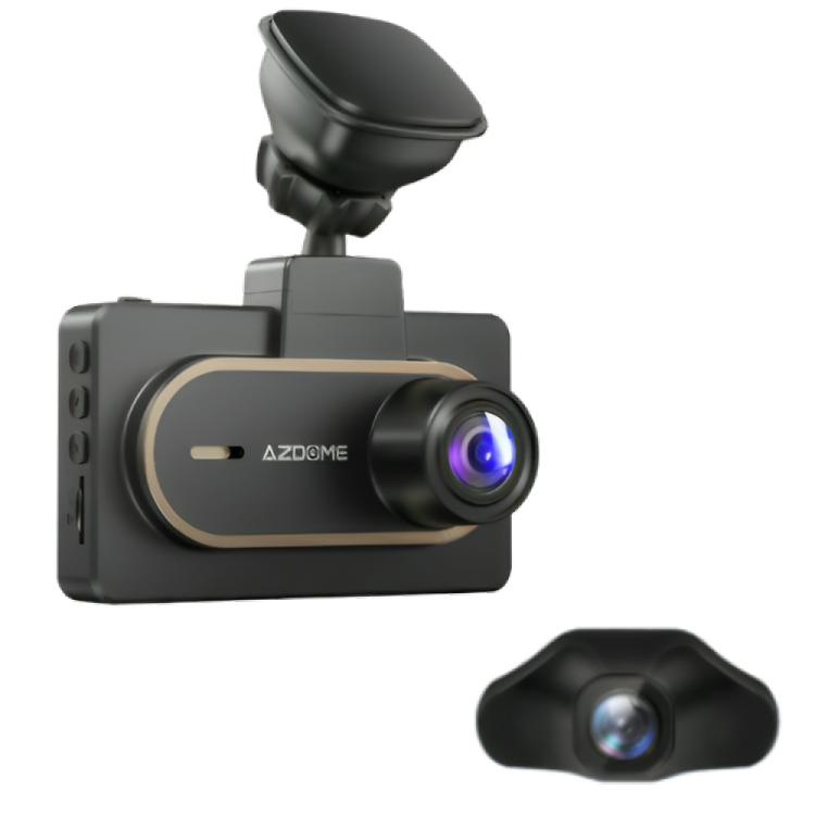 Azdome Dashcam med Bakkamera + 64GB SD kort